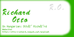 richard otto business card
